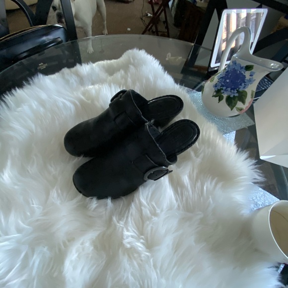 BORN black leather mules - Picture 5 of 8